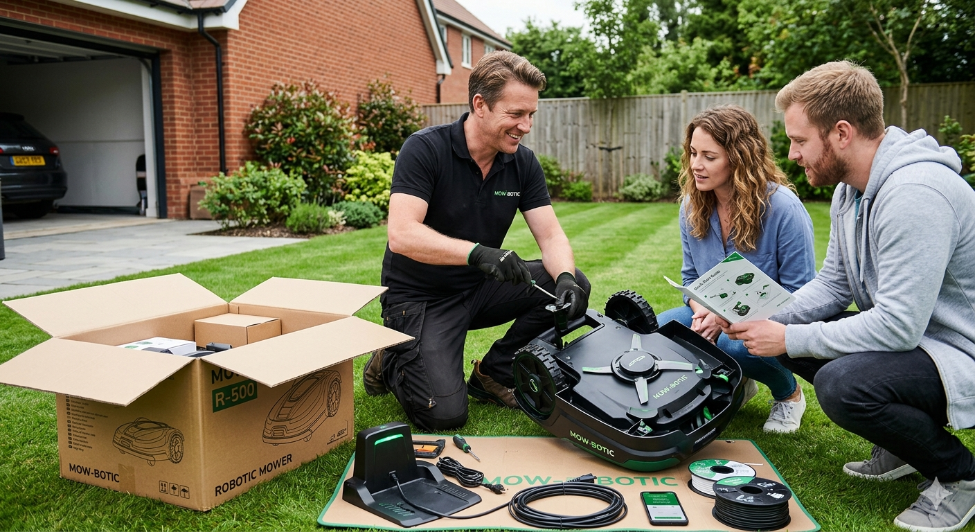 Unboxing and assembly with use education and demo